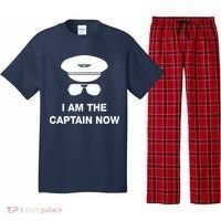 I Am The Captain Now Funny Pilot Pajama Set thumb 0