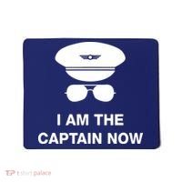 I Am The Captain Now Funny Pilot Mousepad thumb 0