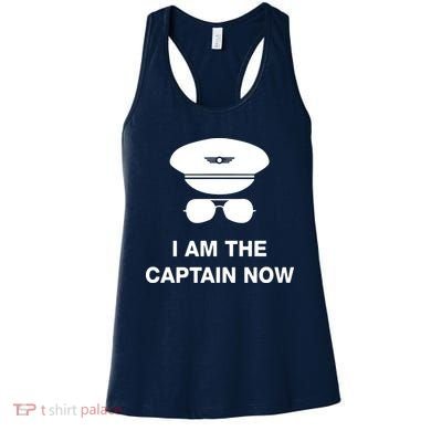 I Am The Captain Now Funny Pilot Women's Tank Top