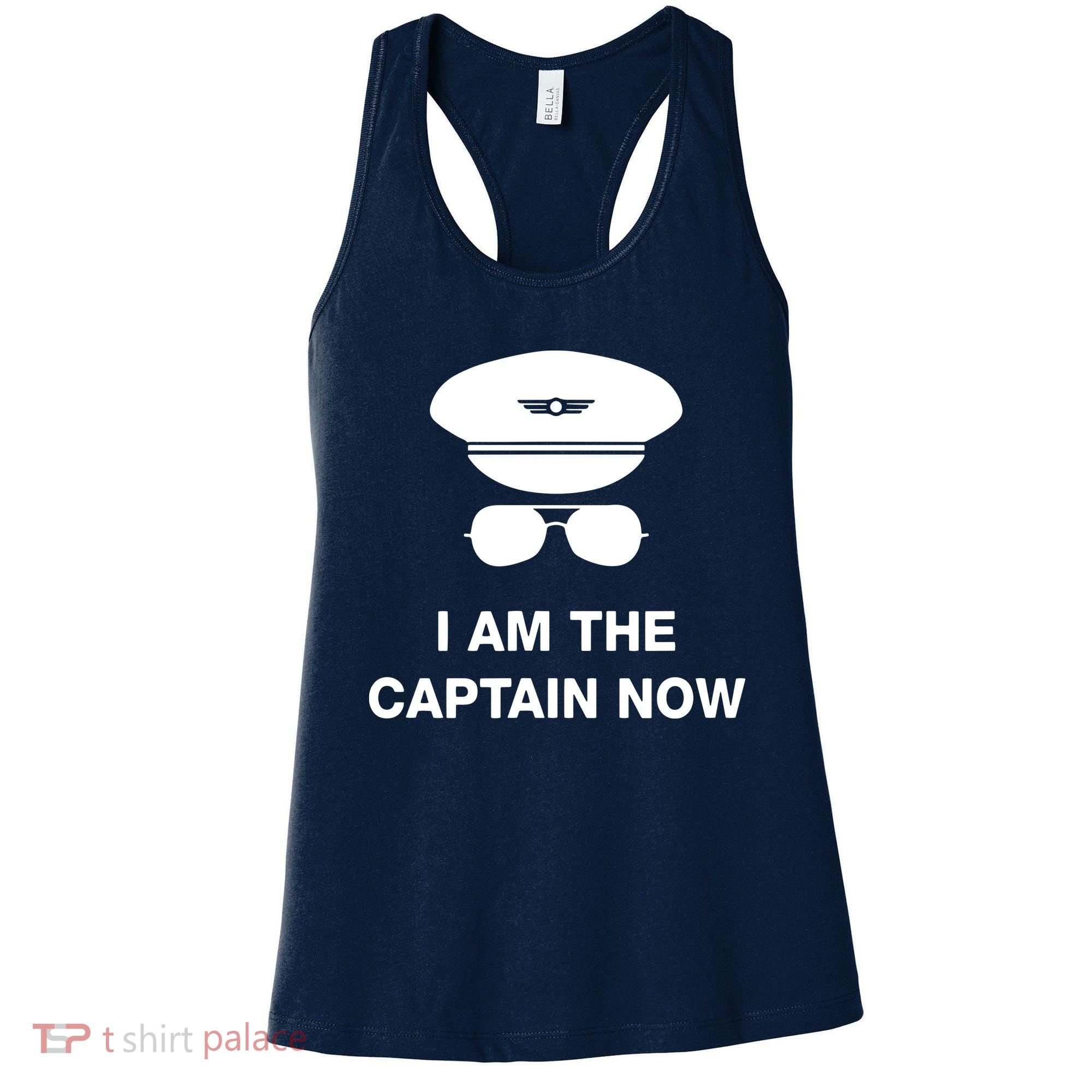 I Am The Captain Now Funny Pilot Women's Tank Top