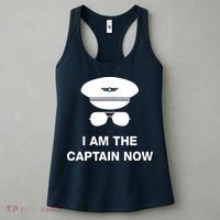 I Am The Captain Now Funny Pilot Women's Tank Top thumb 3