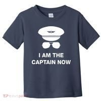 I Am The Captain Now Funny Pilot Toddler T-Shirt thumb 0