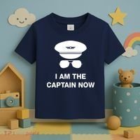 I Am The Captain Now Funny Pilot Toddler T-Shirt thumb 3
