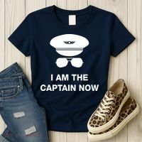 I Am The Captain Now Funny Pilot Women's T-Shirt thumb 3