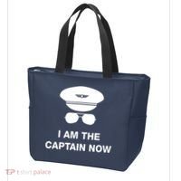 I Am The Captain Now Funny Pilot Tote Bag thumb 3