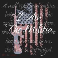 I Am The Militia Pro 2nd Amendment Proud American Flag Gift Hat thumb 2