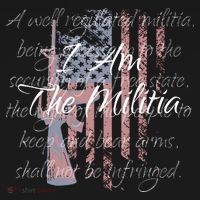 I Am The Militia Pro 2nd Amendment Proud American Flag Gift Toddler Hoodie thumb 2