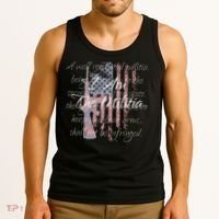 I Am The Militia Pro 2nd Amendment Proud American Flag Gift Tank Top thumb 3