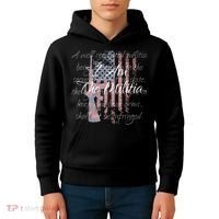 I Am The Militia Pro 2nd Amendment Proud American Flag Gift Kids Hoodie thumb 4