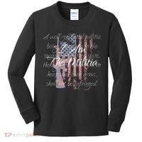 I Am The Militia Pro 2nd Amendment Proud American Flag Gift Kids Long Sleeve Shirt thumb 0