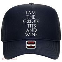 I Am The God Of Tits And Wine Hat thumb 0