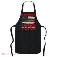 Ironworker American USA Flag Ironworking Worker Rodbuster Apron thumb 0