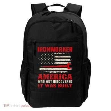 Ironworker American USA Flag Ironworking Worker Rodbuster Backpack