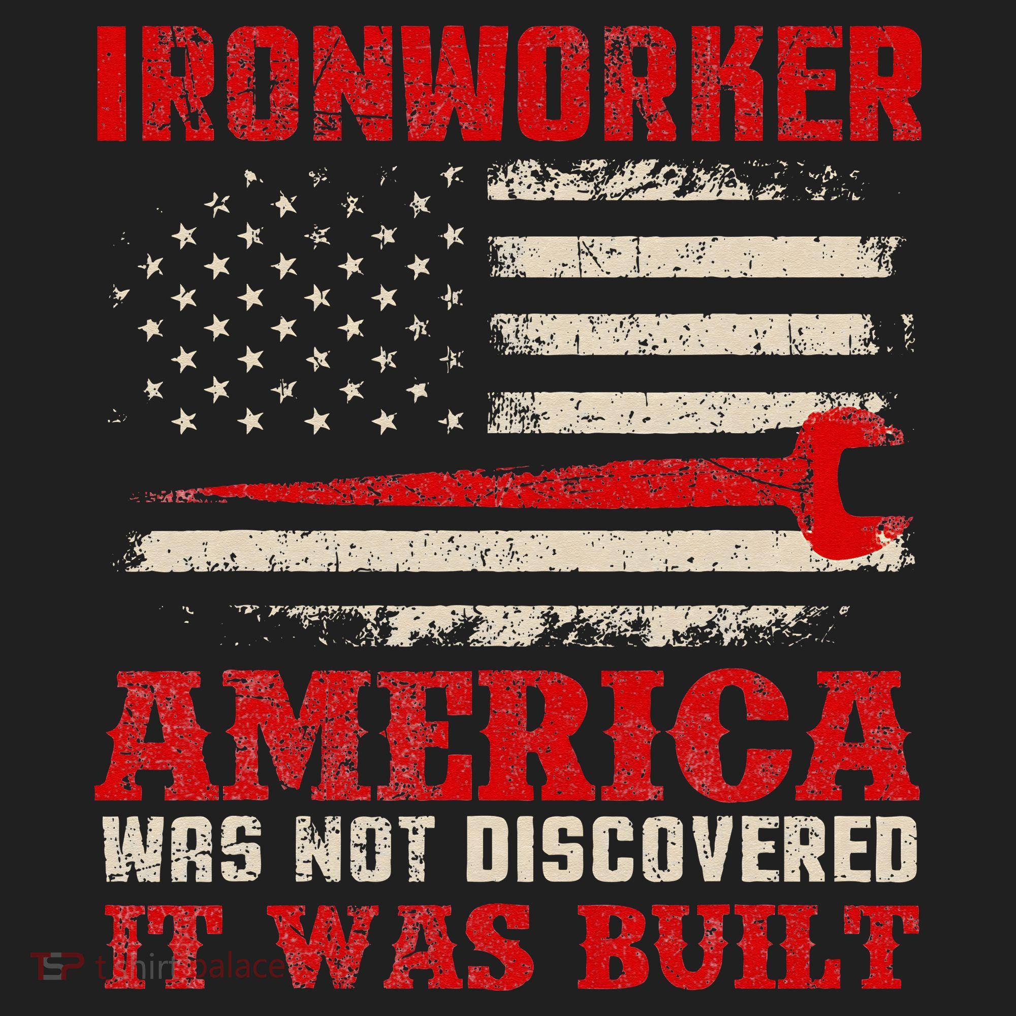 Ironworker American USA Flag Ironworking Worker Rodbuster Hat
