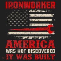 Ironworker American USA Flag Ironworking Worker Rodbuster Golf Towel thumb 3