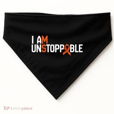 I Am Unstoppable Multiple Sclerosis Ms Awareness USA-Made Doggie Bandana