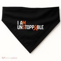 I Am Unstoppable Multiple Sclerosis Ms Awareness USA-Made Doggie Bandana thumb 0