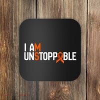 I Am Unstoppable Multiple Sclerosis Ms Awareness Coaster thumb 0