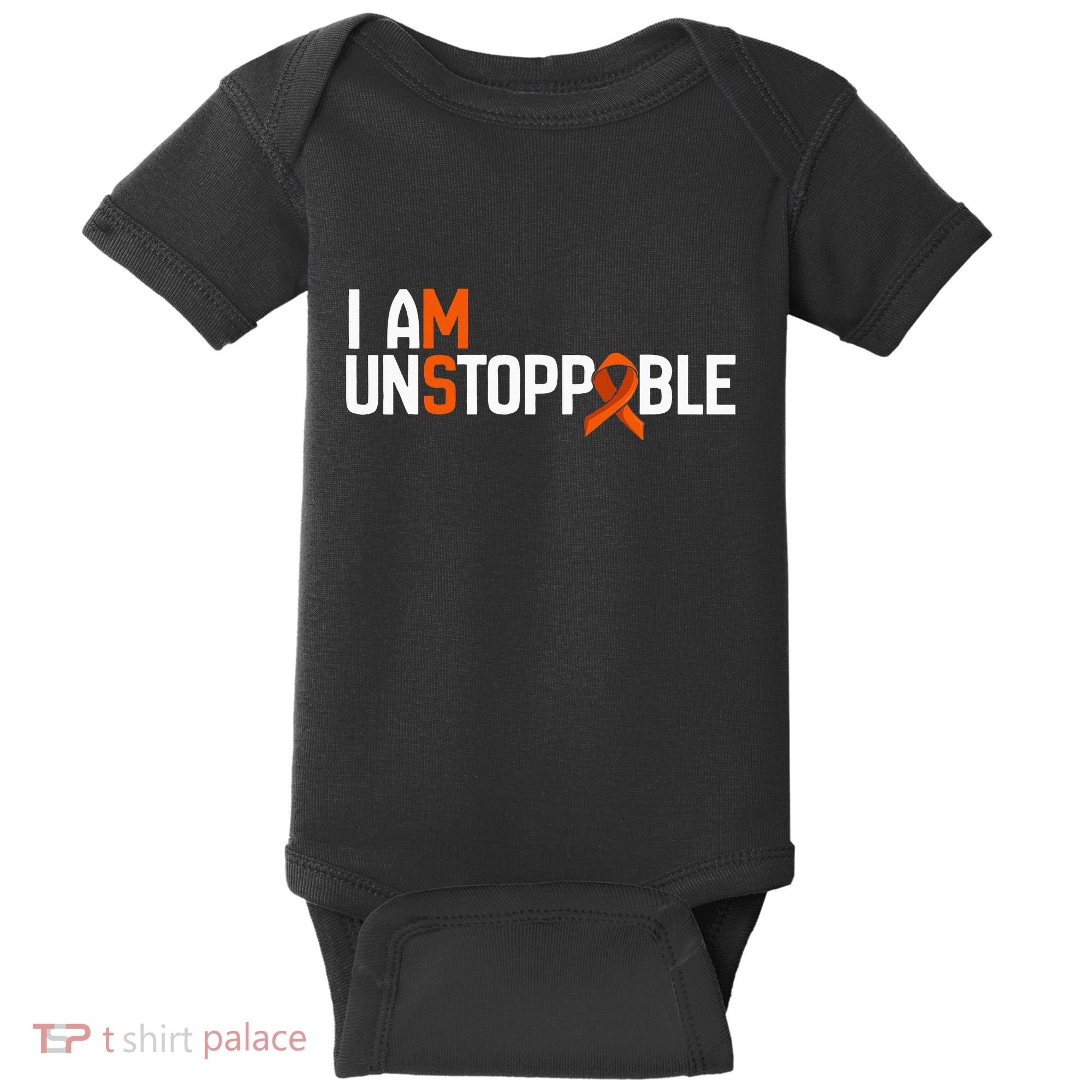 I Am Unstoppable Multiple Sclerosis Ms Awareness Baby Bodysuit
