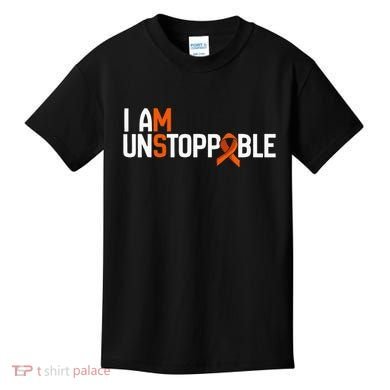 I Am Unstoppable Multiple Sclerosis Ms Awareness Kids T-Shirt