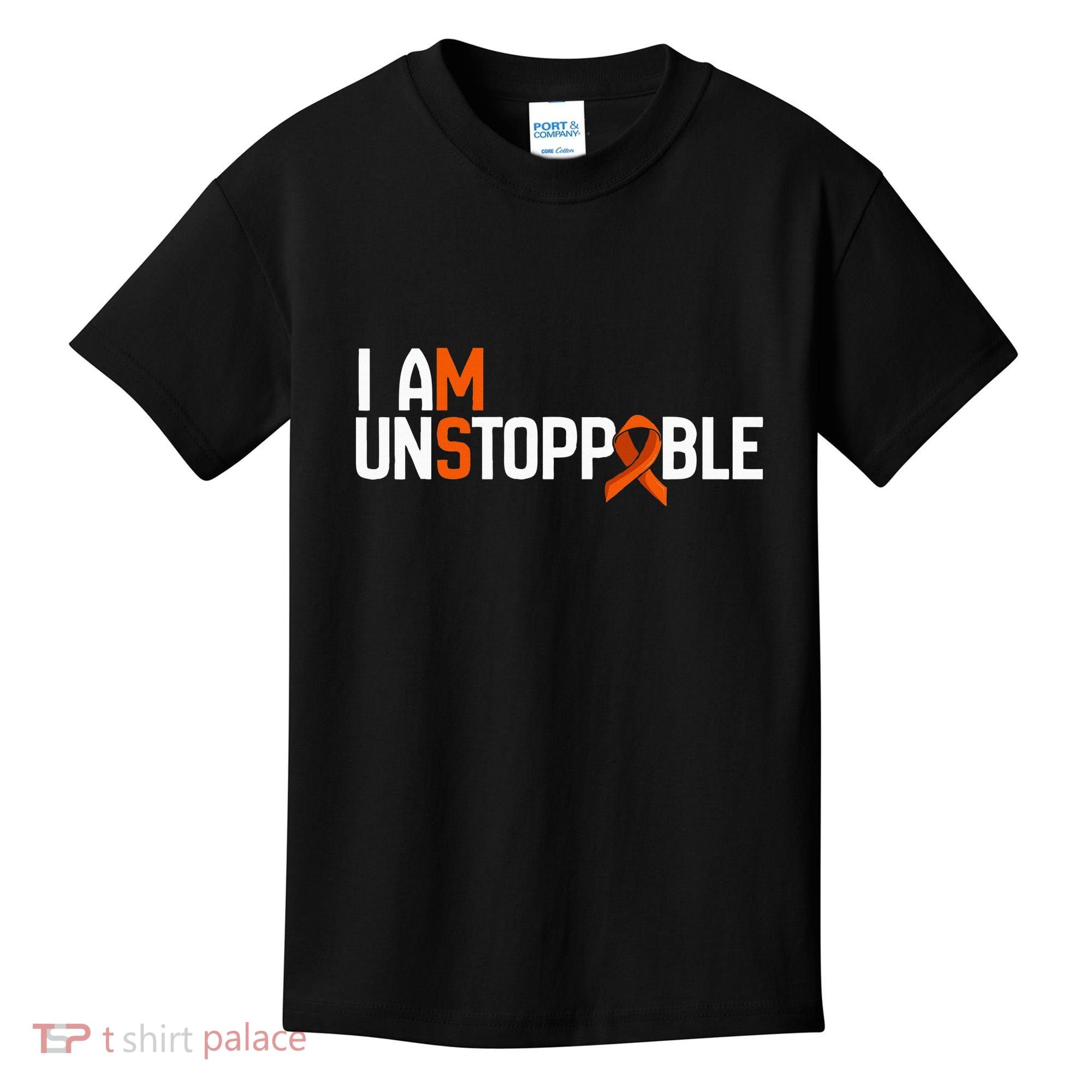 I Am Unstoppable Multiple Sclerosis Ms Awareness Kids T-Shirt