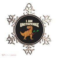 I Am Unstoppable TRex Funny Short Dinosaur Arms Joke Ornament thumb 0