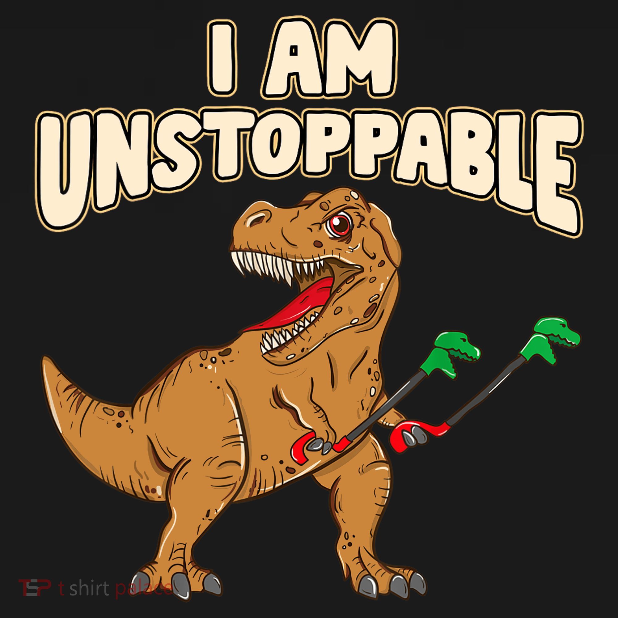 I Am Unstoppable TRex Funny Short Dinosaur Arms Joke Ornament