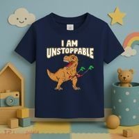 I Am Unstoppable TRex Funny Short Dinosaur Arms Joke Toddler T-Shirt thumb 3