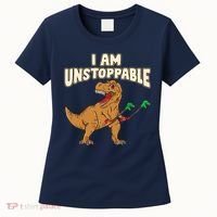 I Am Unstoppable TRex Funny Short Dinosaur Arms Joke Women's T-Shirt thumb 0