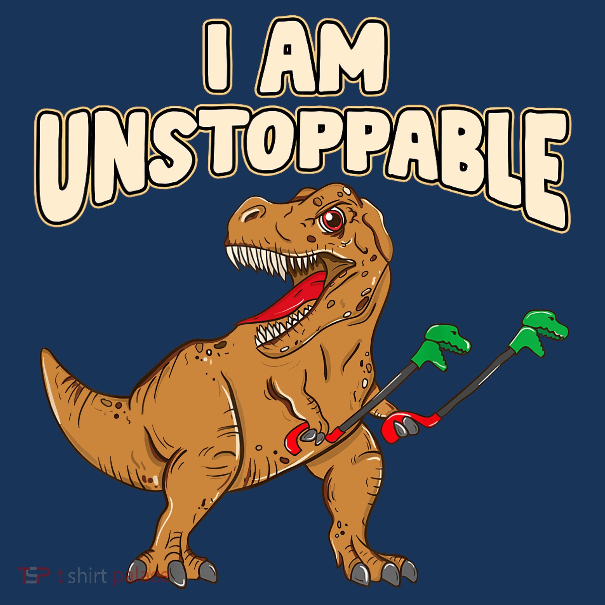 I Am Unstoppable TRex Funny Short Dinosaur Arms Joke Kids Sweatshirt
