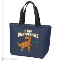 I Am Unstoppable TRex Funny Short Dinosaur Arms Joke Tote Bag thumb 3