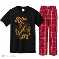 IM Actin Up IM Acting Up Kids Plaid Pajama Set thumb 0