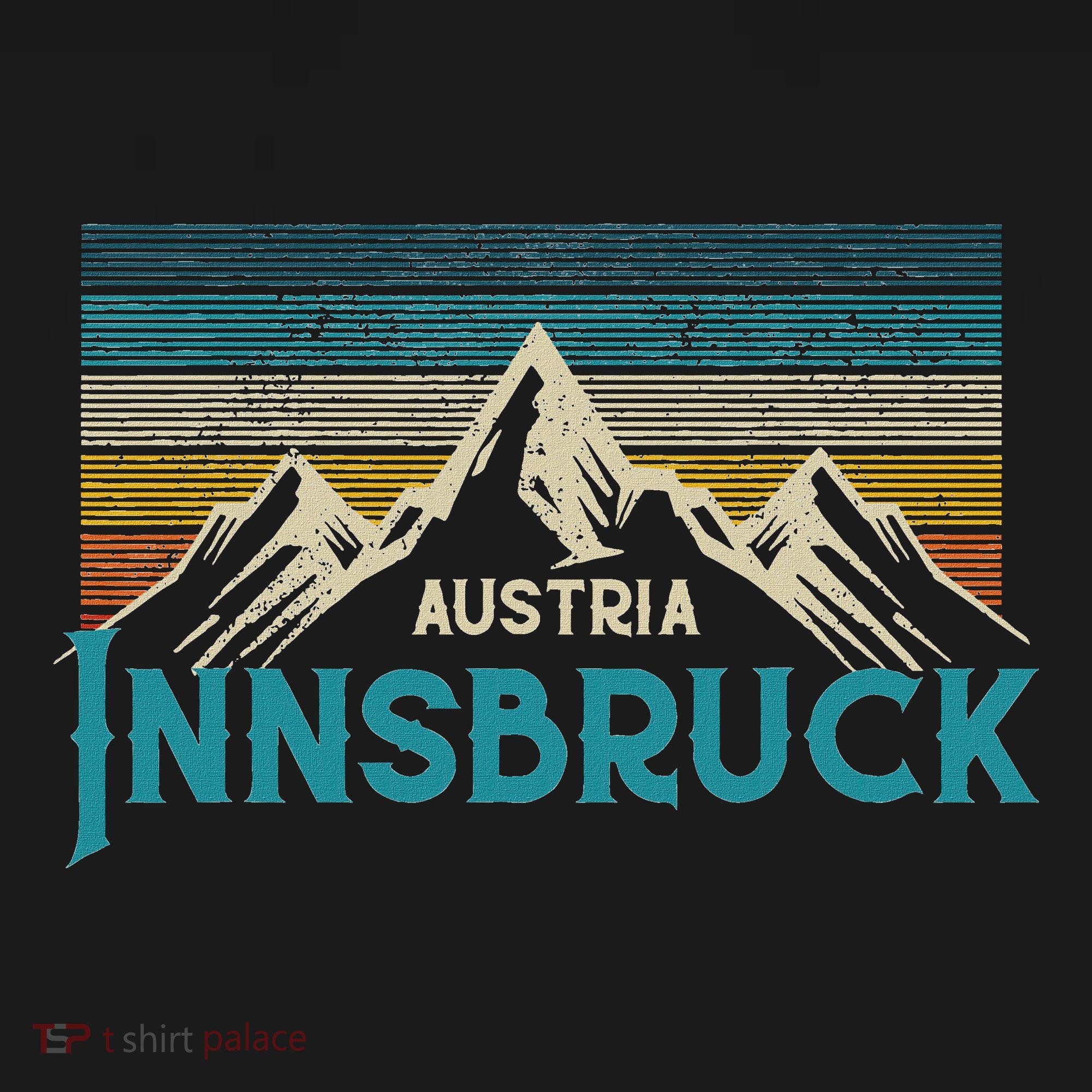 Innsbruck Austria Vintage Mountains Ski Souvenir Gift T-Shirt