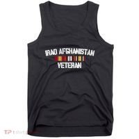 Iraq Afghanistan Veteran Pride Service Ribbon Tank Top thumb 0