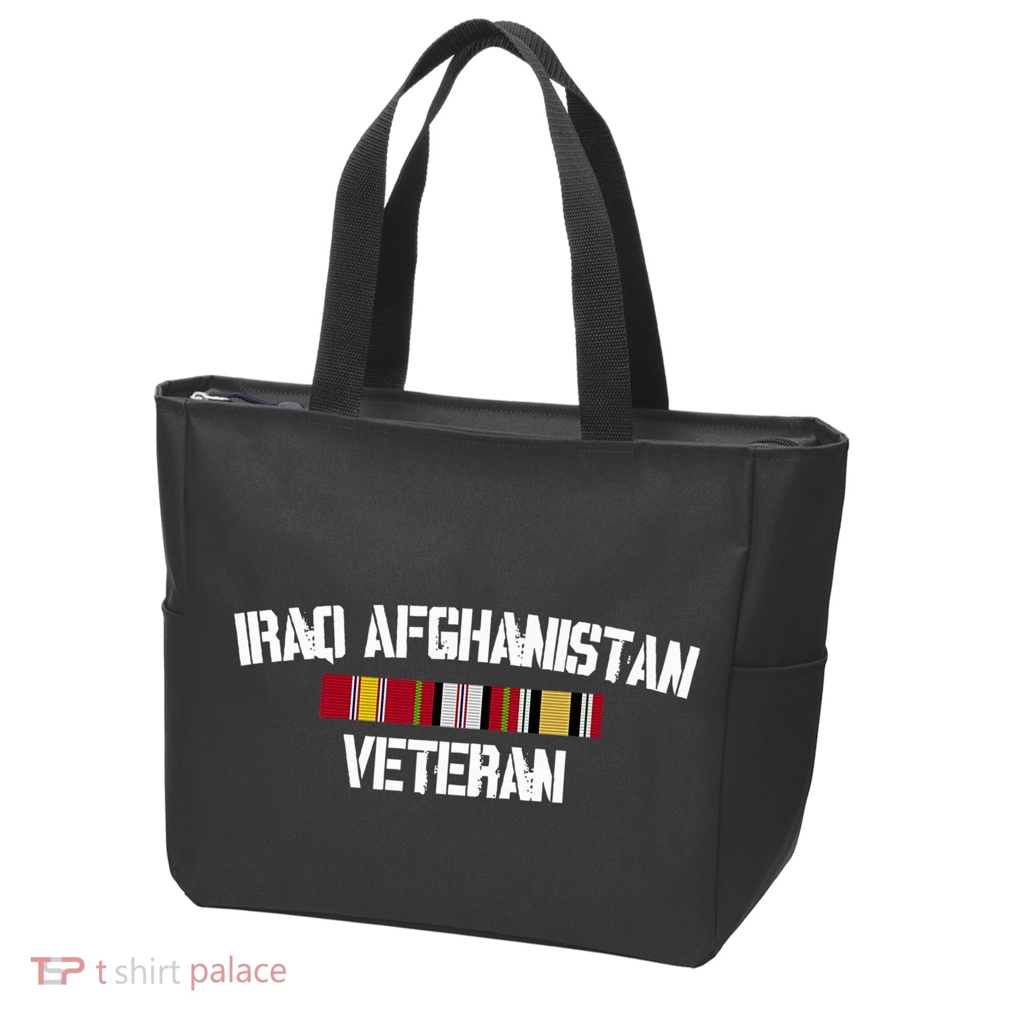 Iraq Afghanistan Veteran Pride Service Ribbon Tote Bag