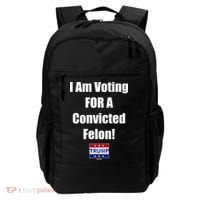 I Am Voting For A Convicted Felon Trump 2024 Backpack thumb 0