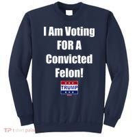 I Am Voting For A Convicted Felon Trump 2024 Sweatshirt thumb 0