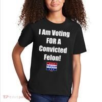 I Am Voting For A Convicted Felon Trump 2024 Kids T-Shirt thumb 2