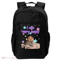 I Am Very Eepy Funny Cat Blanket Backpack thumb 0