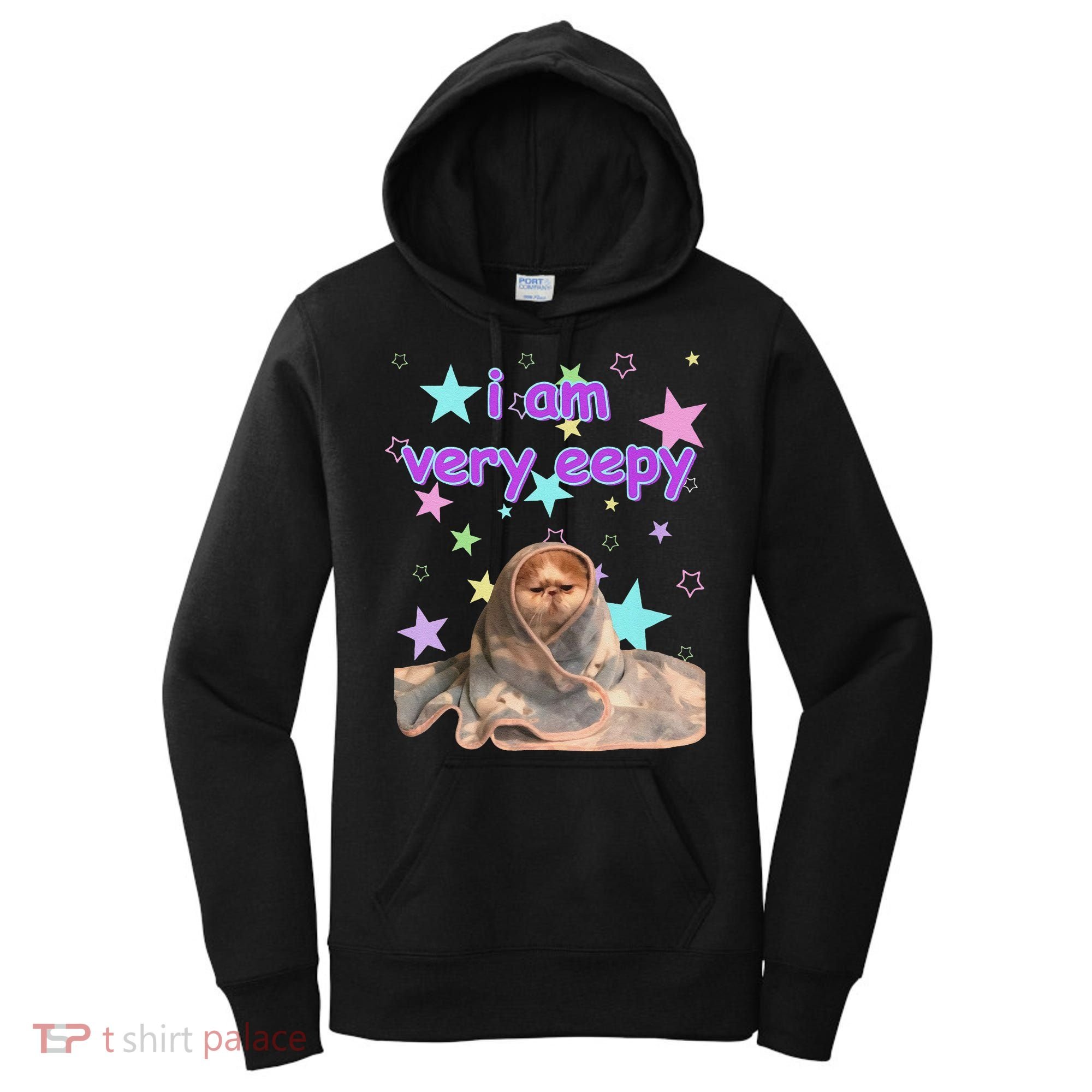 I Am Very Eepy Funny Cat Blanket Women's Hoodie