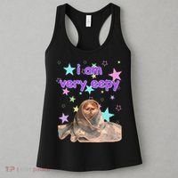 I Am Very Eepy Funny Cat Blanket Women's Tank Top thumb 3