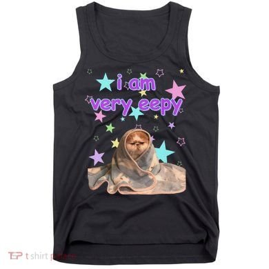 I Am Very Eepy Funny Cat Blanket Tank Top