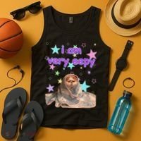 I Am Very Eepy Funny Cat Blanket Tank Top thumb 4