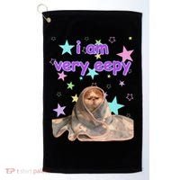 I Am Very Eepy Funny Cat Blanket Golf Towel thumb 0