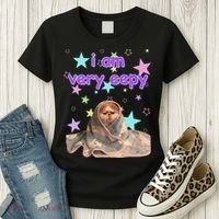 I Am Very Eepy Funny Cat Blanket Women's T-Shirt thumb 3