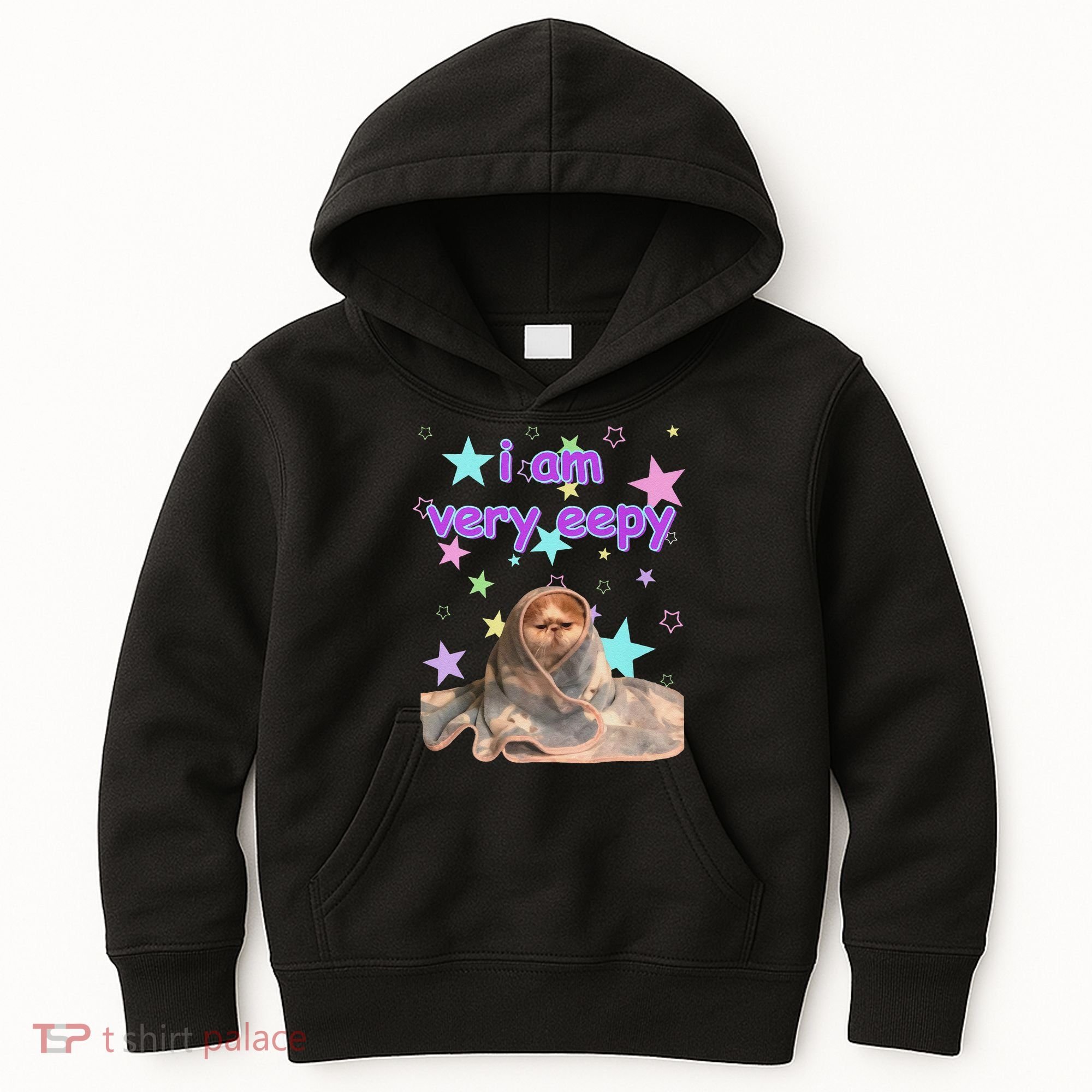 I Am Very Eepy Funny Cat Blanket Kids Hoodie