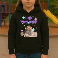 I Am Very Eepy Funny Cat Blanket Kids Hoodie thumb 3