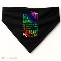 I'm A Volleyball Mom Gift Cool Volleyball Mom Gift USA-Made Doggie Bandana thumb 0