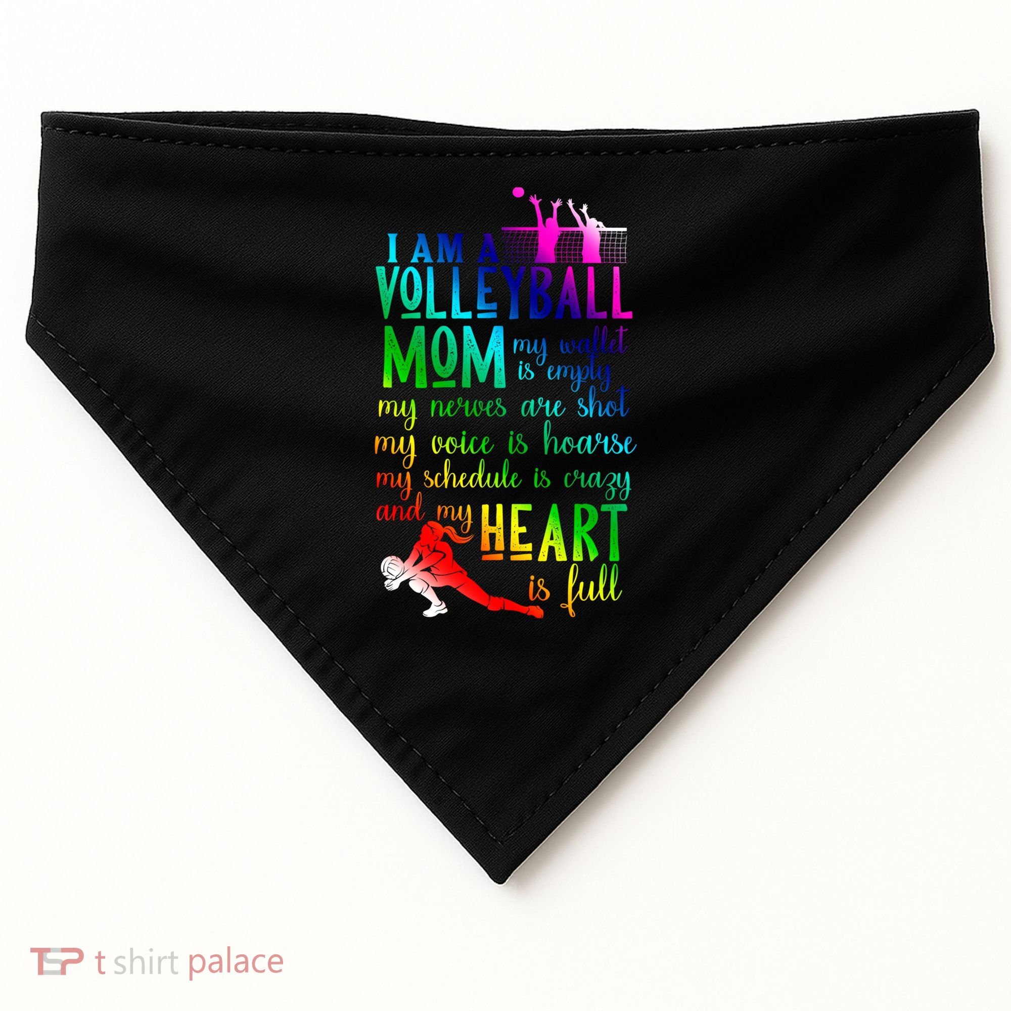 I'm A Volleyball Mom Gift Cool Volleyball Mom Gift USA-Made Doggie Bandana