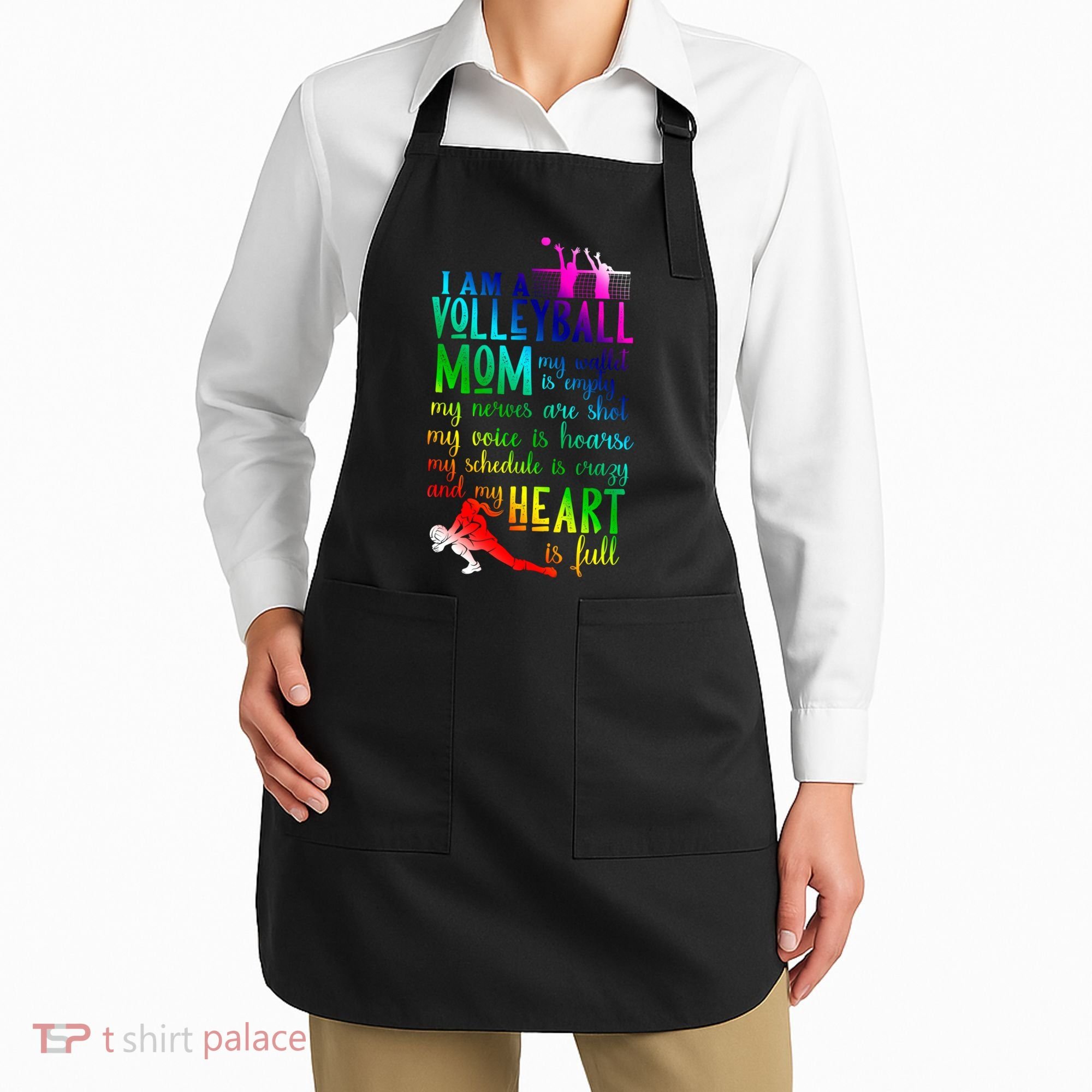 I'm A Volleyball Mom Gift Cool Volleyball Mom Gift Apron